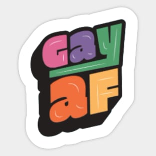 Gay AF Sticker